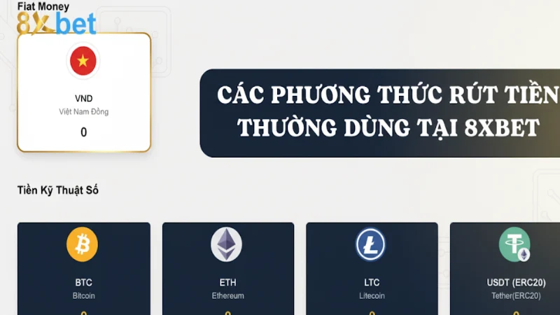 Cách thực hiện rút tiền 8xbet