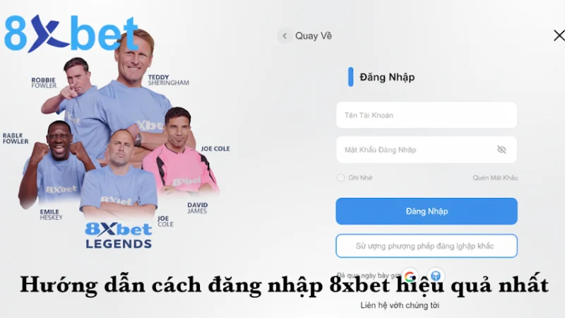 Hướng dẫn chi tiết cách đăng nhập 8xbet